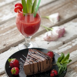 Çikolatalı cheesecake