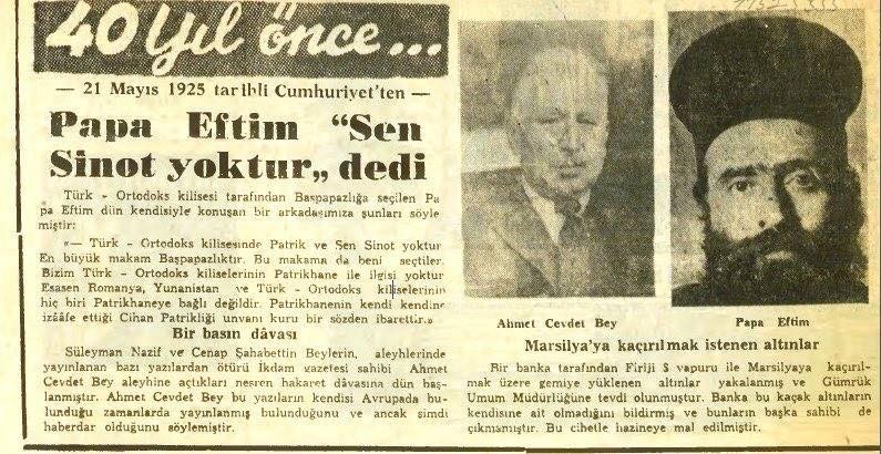 Papa Eftim ve Milli mücadeleye katılması